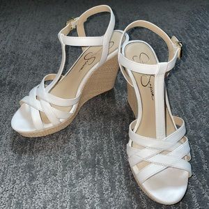 Whites Jessica Simpson wedges